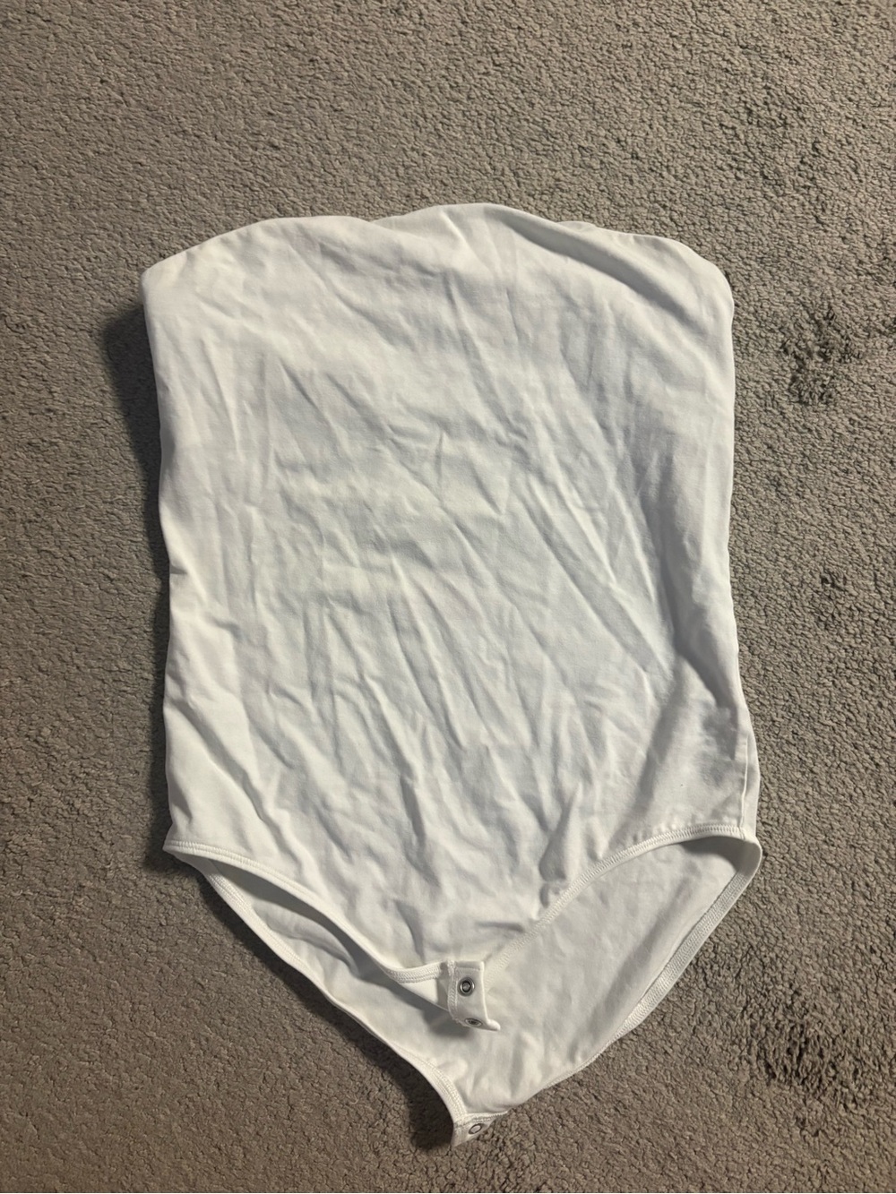 Express White Strapless Bodysuit